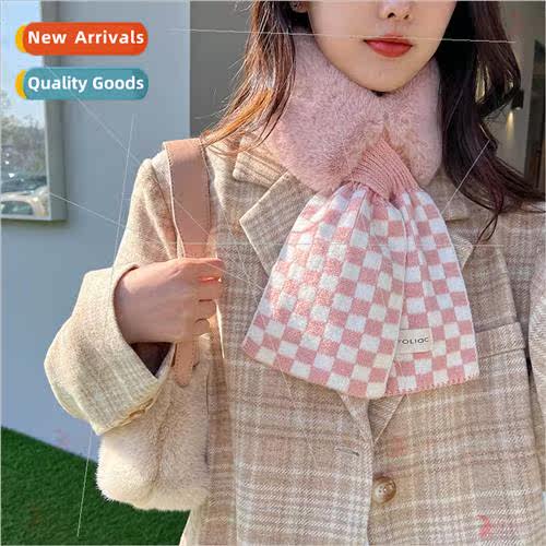 2021 new women fall winter knted checkerboard checkerboard s