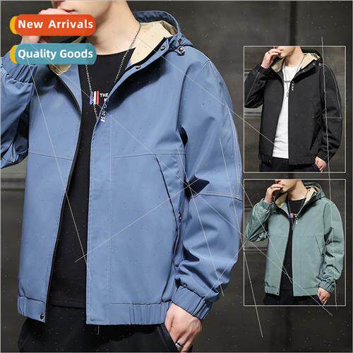 Jacket men coat new fall Korea workwear tops casual Slim hoo