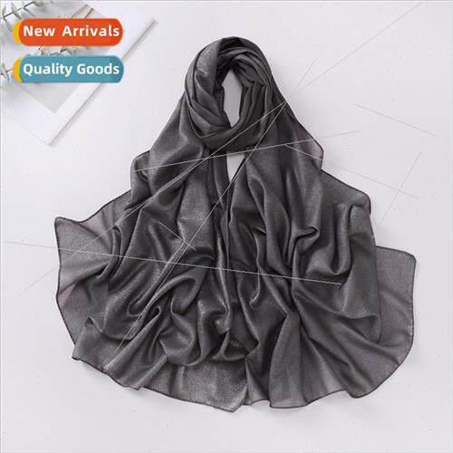 2023 summer new solid color hot silver printing ladies nd ve