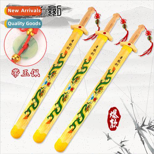 Temple Scene Bamboo Sword Green Dragon Sword Bamboo Green Dr