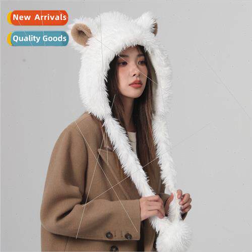 Sheep baa baa cute ltle wool fleece head wrap hat cute plush