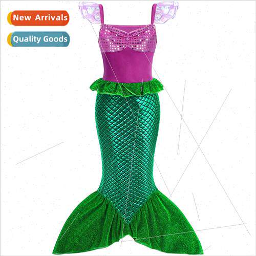 Mermaid Princess Dress Halloween Costume Kids Christmas Dres