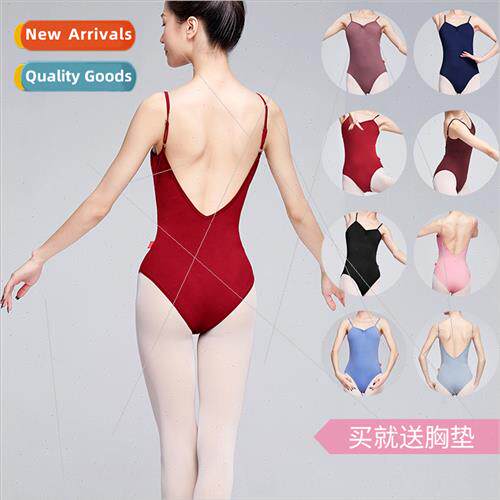 Ballet dance practice clothes female halter backless clothes