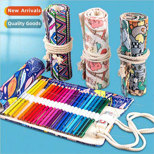 Canvas Pen Curtain Children Colorful Cartoon Pencil Black St