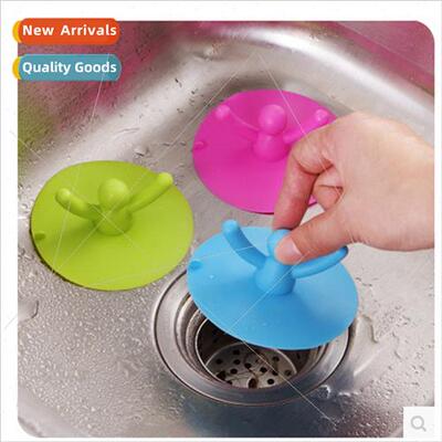 Cute ltle man can lift sink plug plug silicone floor drain c