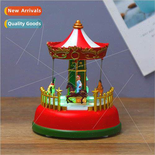 Christmas decorations light-up music carousel Ferris wheel C