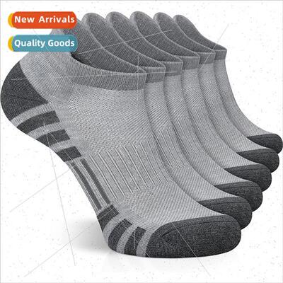 Mens Outdoor Running Socks Mens Towel Bottom Mesh Breathable