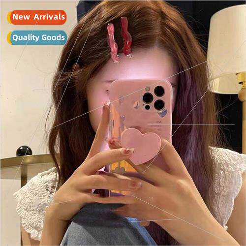 Vintage summer cute transparent wave a word bangs clip color