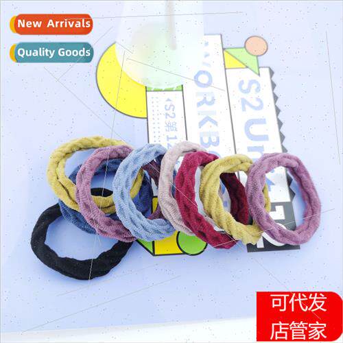 Stch leather badult hair tie hair whout seams hair circle th
