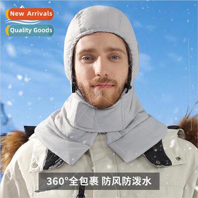 Winter new ski thunderbolt cap warm down cotton cap outdoor