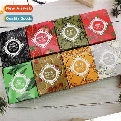 Small  Box Aloe Vera Cleansing Soap Bamboo Charcoal Soap Ros