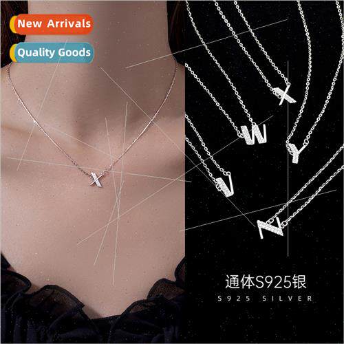 S925 silver Korea26 English letters necklace female summer n
