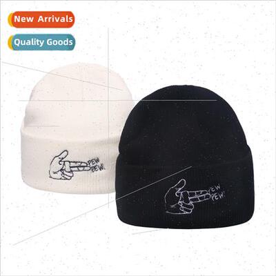 Europe Uned States in autumn winter new pistol gesture embro