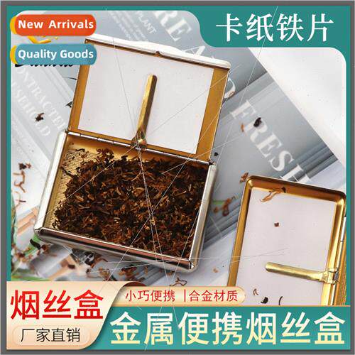 Flip-top Cigarette Humidor wh Cigarette Paper Clip Pressure