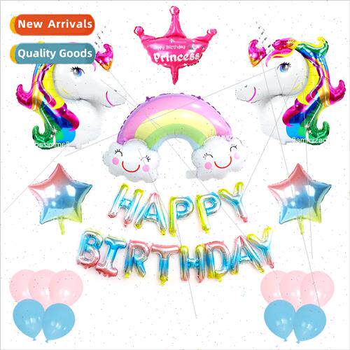 Unicorn Birthday Alphabet Combination Birthday Package Ballo