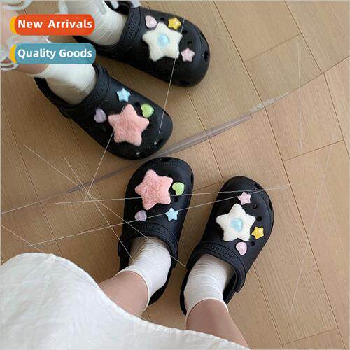 Teenage girl heart new cute pentagram shoes flower outside w
