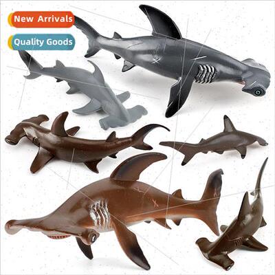 Marine undersea creature model large small solid hammerhead