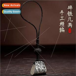 hand few phone charm cell two woven Broken retro silver