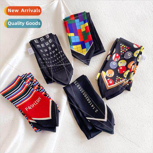2021 Korea  spring fall new thin narrow long small silk scar