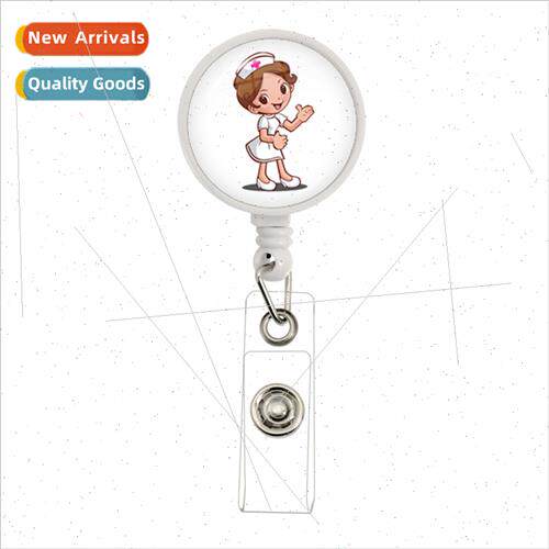 Retractable healthcare staff doctor nurse ID card display la