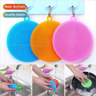 silicone household dishwashing Kchen brush Multifunctional