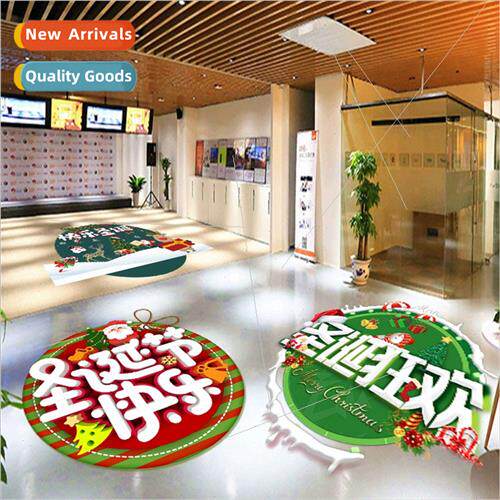 Christmas 30cm waterprofloor stickers wear shopping mall flo
