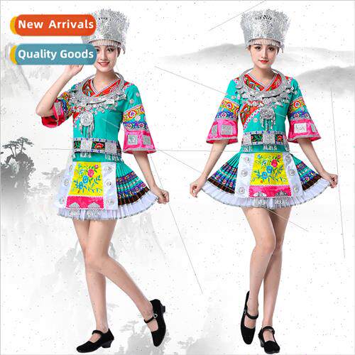 Miao Clothing Female Ethnic Minory Permance Clothing Guizhou