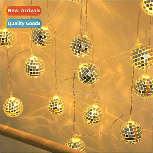 LED mirror ball light strings mosaic ball lights bar party C
