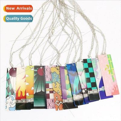Anime  ghost destroyed blade charcoal rou necklace fashion n