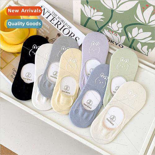 Spring summer thin invisible socks female Japan cute cartoon