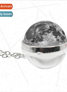 minous Eclipse Time Gemstone Necklace Creative Double ded Gl