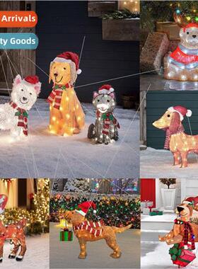 New Christmas Dog ghts String Yard Decoration LED ghts Chris