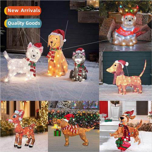 New Christmas Dog ghts String Yard Decoration LED ghts Chris