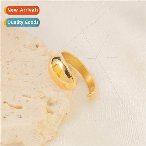 New Europe ins size head shaped open ring tanium steel gold