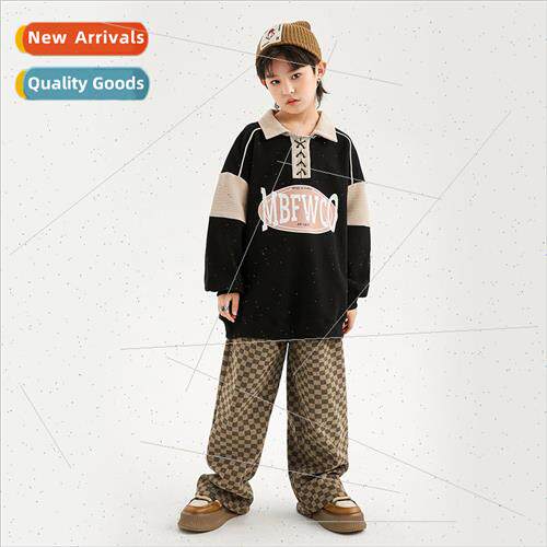 Children hiphop hip-hop  set dance pants dance permance clot