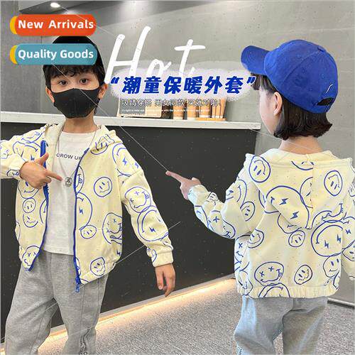Autumn winter new children warm padded zipper jacket small m