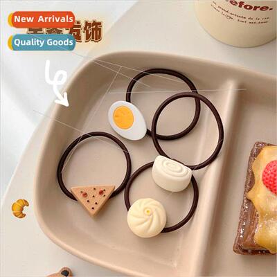 Super cute fun simulation bun buns hair rope weird food play
