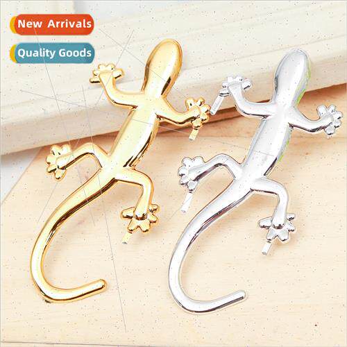 Plastic imation metal gecko car stickers super bright car 3D
