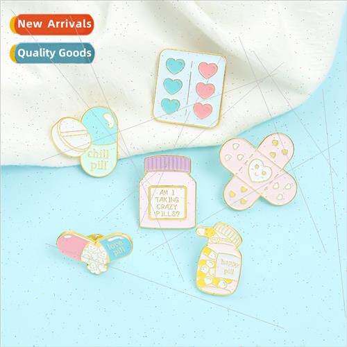 Creative cartoon pills band-aid medicine bottle medical pers