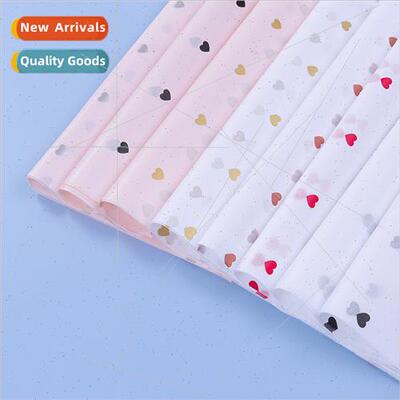 Small peach heart Sydney paper love stars polka dots Korea c