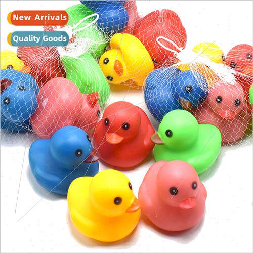Baby children water play colorful duck pinch call bath toys