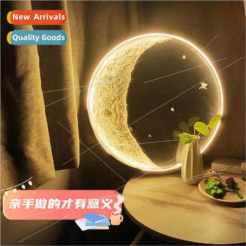 Handmade diy quartz stexture moon lamp material package crea