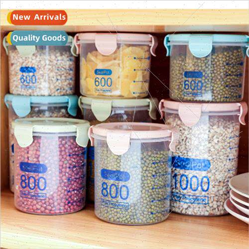Kchen Transparent Food Freshness Sealed Jar Storage Jar wh d