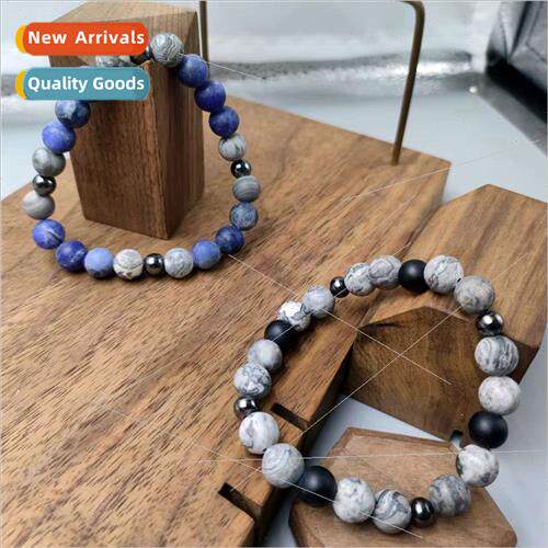 Europe Uned States men mapstones beaded bracelets niche desi