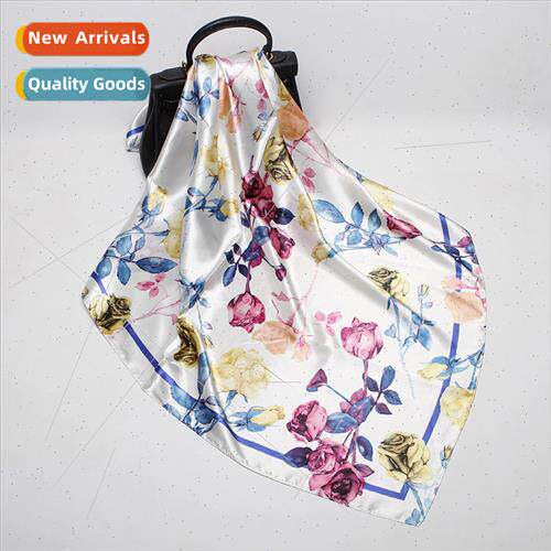 mulation silk silk scarf women 90cm satin large square scarf