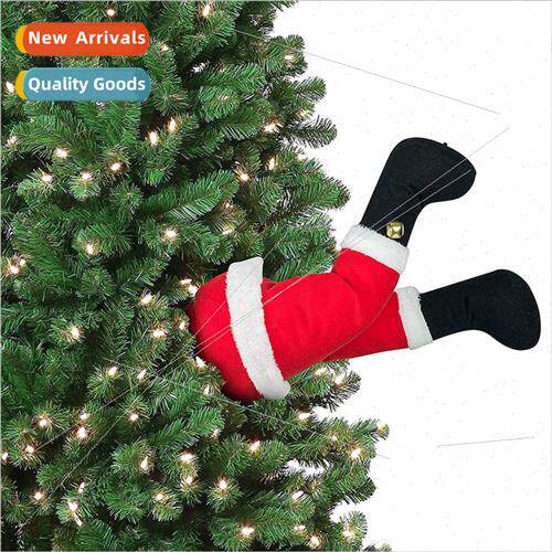 Red Santa Claus Legs Christmas Tree Decoration Plush Door De