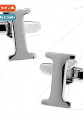 I alphabet cufflinks cufflinks men French buttons cufflinks