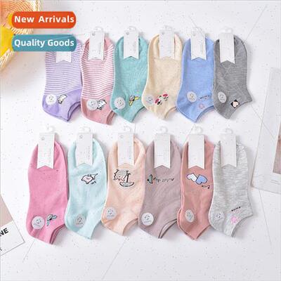 Socks female Japan ins tide short socks spring summer cartoo