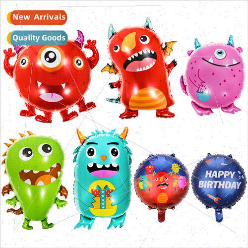 ttle Monster Balloon Alien Bacteria Modelling Balloon Alumin