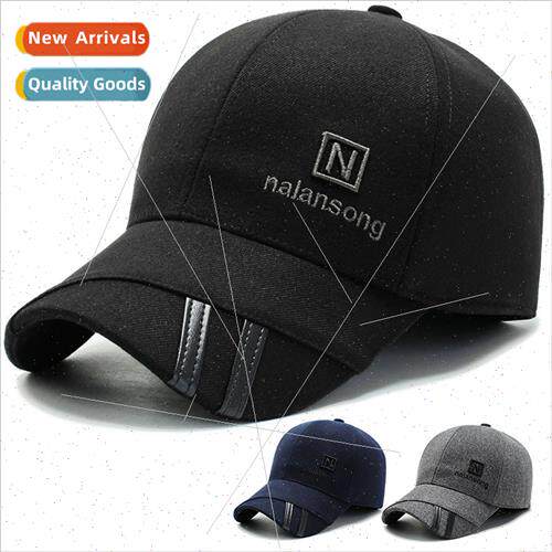 Middle-aged elderly men hats fall winter thickened warm twee